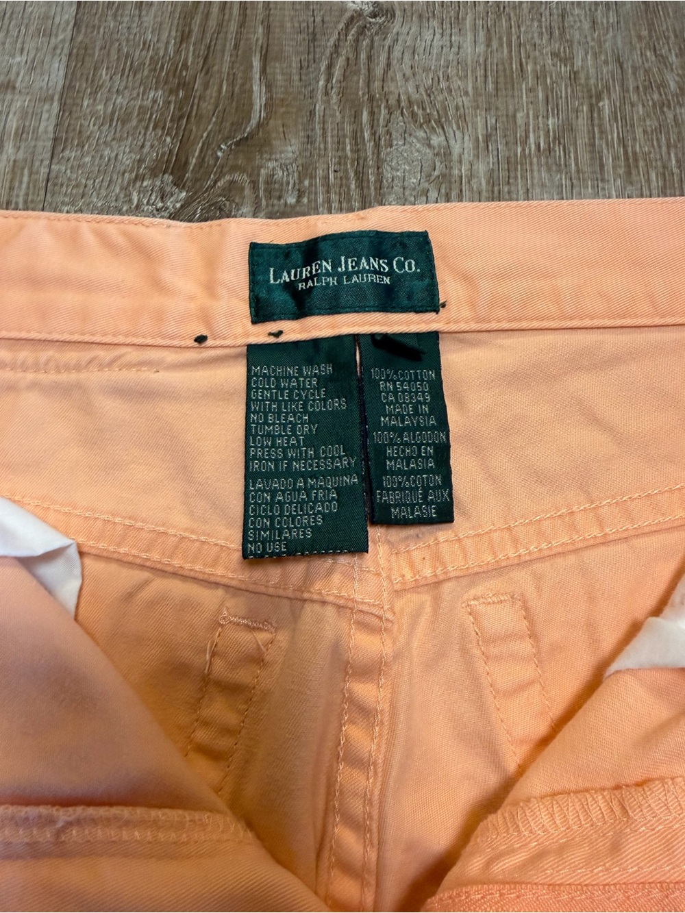 Lauren Jeans Co Ralph Lauren Size 4 Peach Coral Cropped Pants